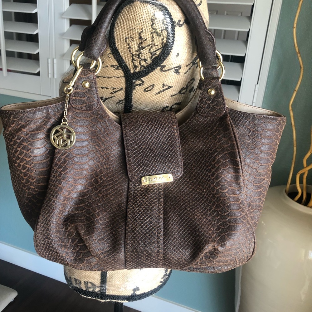 DKNY Brown Shoulder Bag